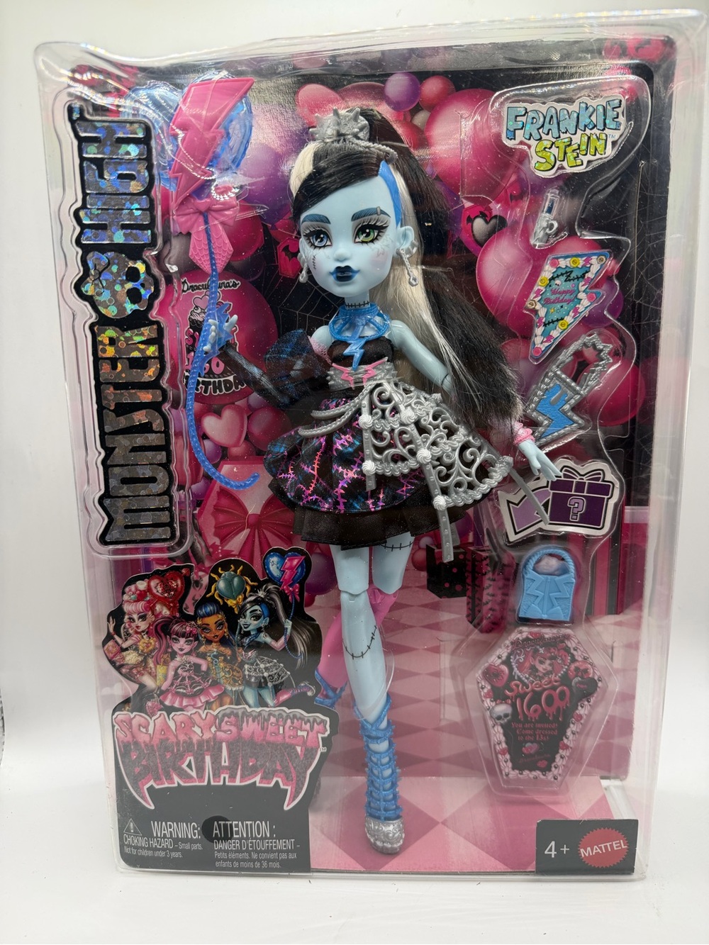 Mattel Monster High Dolls — Pink, Black & Blue Party Pack